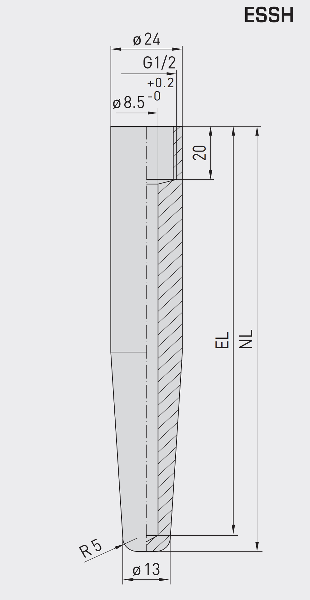 Doigts de gant ESSH ESSH 200MM